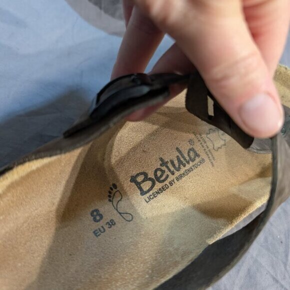 Birkenstock Betula Brown Gizeh Sandals Women Size 8 - Picture 2 of 5